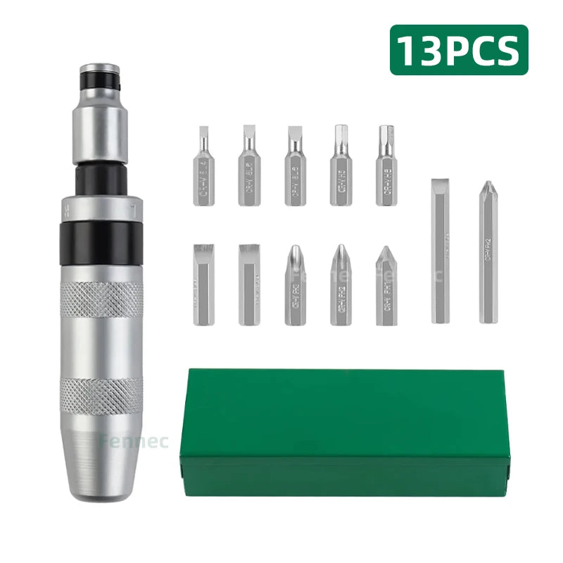 13 Piece Impact Screwdriver Set Hand Impact Driver Bits Heavy Duty Combination Impact Hardware Bits Corrector Screwdriver Set
