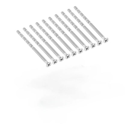 20 or 10pcs M4 Door Handle Fixing Screw Bolts Snap Off Cuttable Connecting Screws for Door Knob Handle Locks Hardware 45mm-110mm