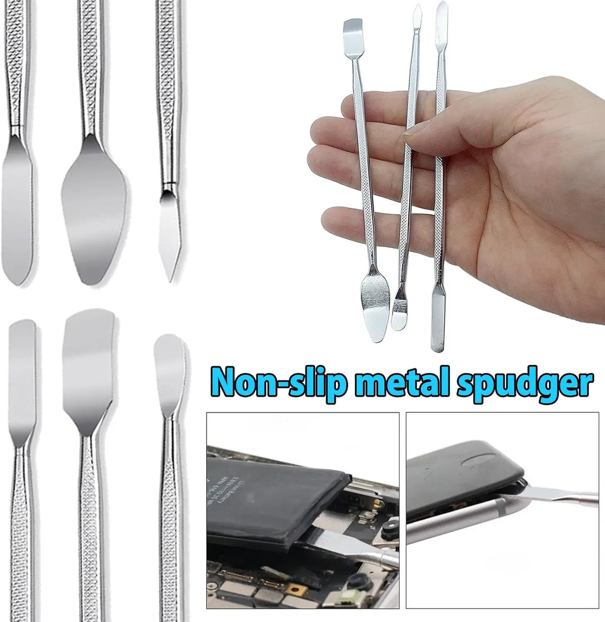 Spudger Pry Tool Kit Metal Spudger Ultra-Thin Prying Opening Tool for iPhone Laptop iPad Cell Phone Computer Repair Tool Kit