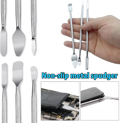Spudger Pry Tool Kit Metal Spudger Ultra-Thin Prying Opening Tool for iPhone Laptop iPad Cell Phone Computer Repair Tool Kit