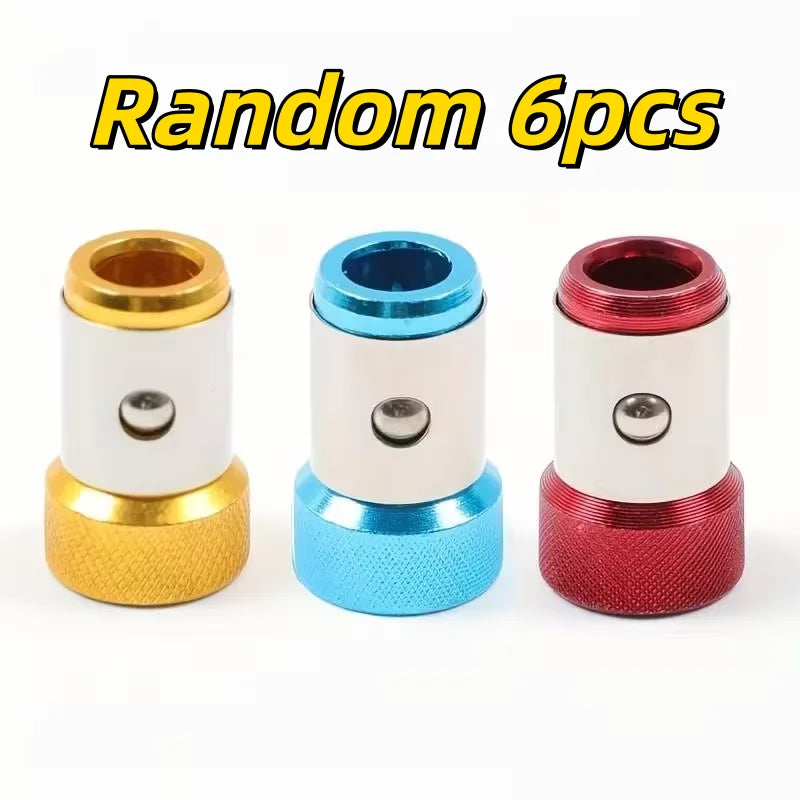 3or6pcs Random Universal Magnetic Drill Bits, 1/4" Hex, Extra Long, for Phillips Screws, Electric