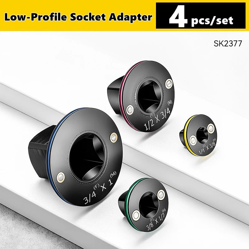 Cr-Mo Steel Magnetic Drive Ratchet Adapter Kit Low Profile Impact Socket Adapter Set 3/4 to 1, 1/2 to 3/4, 1/2 to 3/8, 1/4 to 3/ - AliExpress