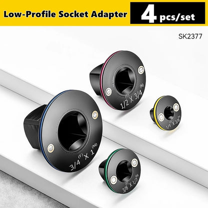 Cr-Mo Steel Magnetic Drive Ratchet Adapter Kit Low Profile Impact Socket Adapter Set 3/4 to 1, 1/2 to 3/4, 1/2 to 3/8, 1/4 to 3/ - AliExpress