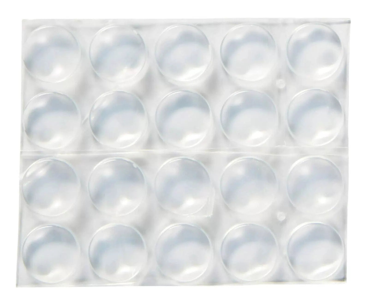 Scotch Clear Adhesive Bumper Pads 40 PCS, Self-Stick Rubber 1/2" Round, [2]