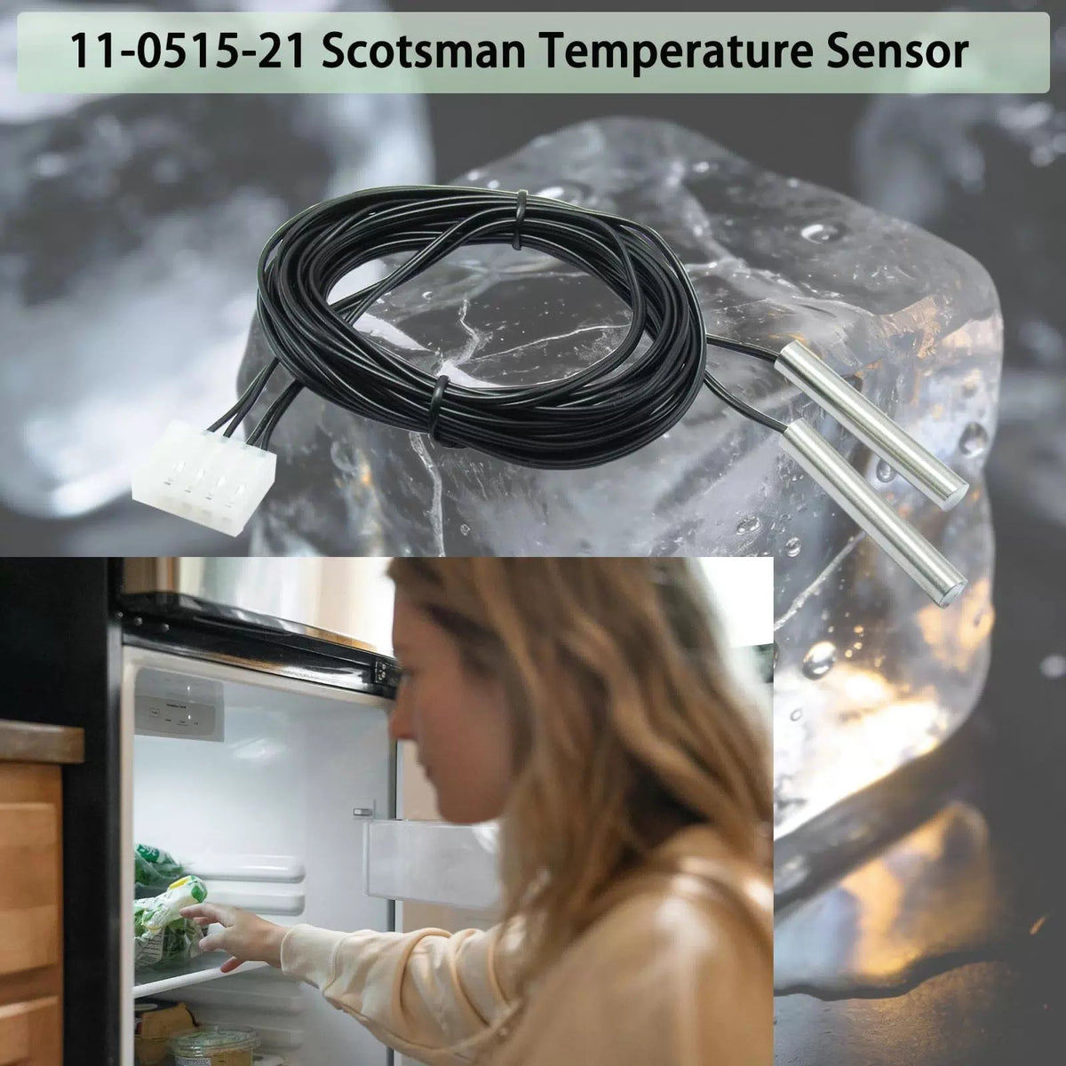 Scotsman 11-0515-21 Ice Maker Temperature Sensor Probe Replacement Kit [2]