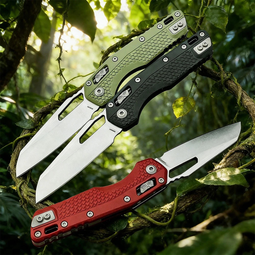 MSI-1 Jungle Adventure EDC Practical Folding Knife Multifunctional Tactical Hunting Tool 440C Blade Knives Nylon Fiber Handles