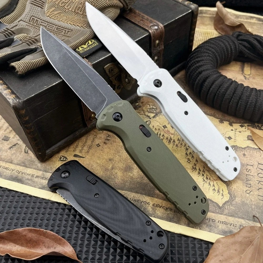 Best-Selling Model 4300 Folding Knife with D2 Steel Blade and G10 Handle—Everyday Adventure, Cutting, Outdoor Pocket Knife, Hiking, Rescue, and Multi-Purpose Tool