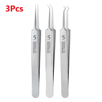 German Ultra-fine No. 5 Cell Pimples Blackhead Clip Tweezers Beauty Salon Special Scraping & Closing Artifact Acne Needle Tool