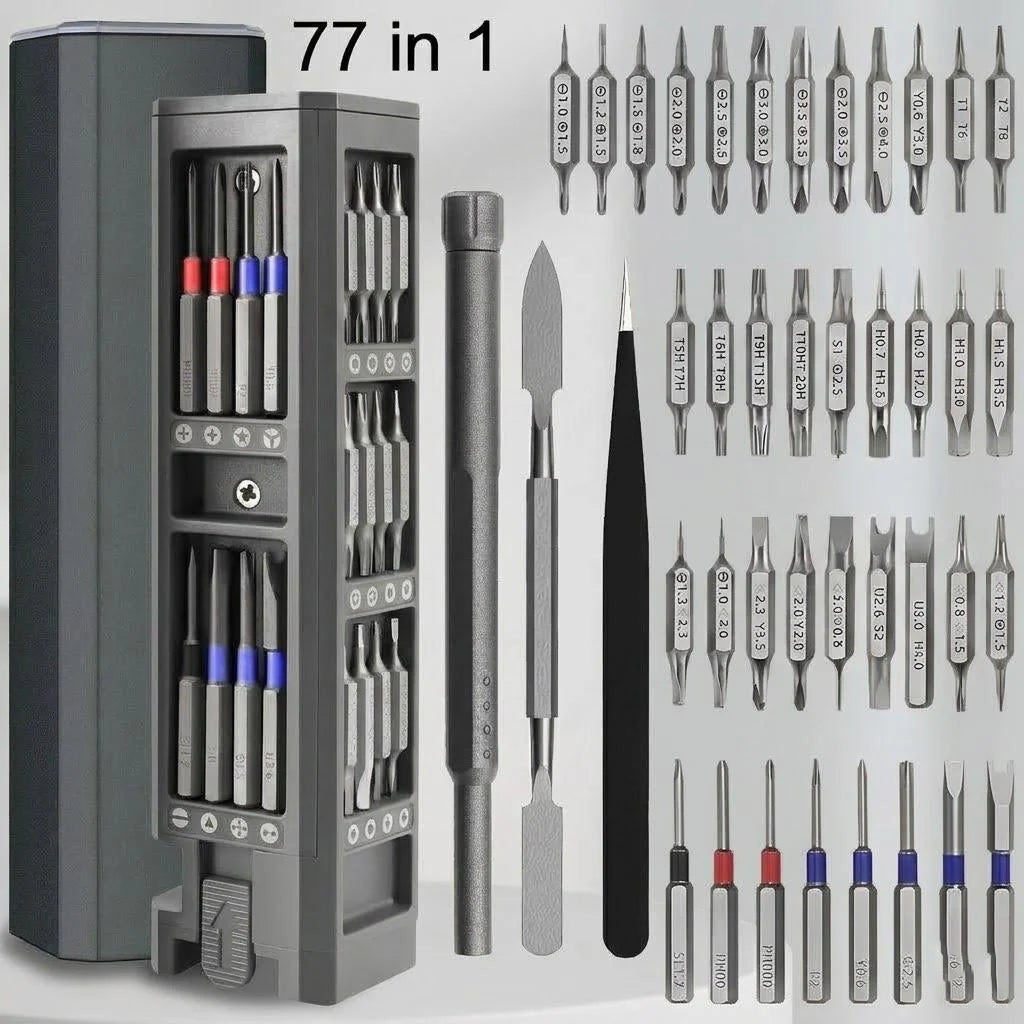 Precision Electric Screwdriver Set Cordless Rechargeable Power Screw Driver Kit with Magnetic Bits for Phone iPhone Laptop Mac PC Computer Watch Camera Repair Specialty Shaped Fasteners Hardware Tools