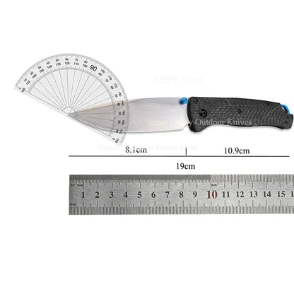 Outdoor Pocket Knife - BM 535/ 533-3 AXIS Multifunctional Folding Knife, Utility Folder Tools, Carbon Fiber/ G10 Handle, with Pocket Clip, for Camping, Adventure Exploration, Hiking, Portable Fruit Cutter