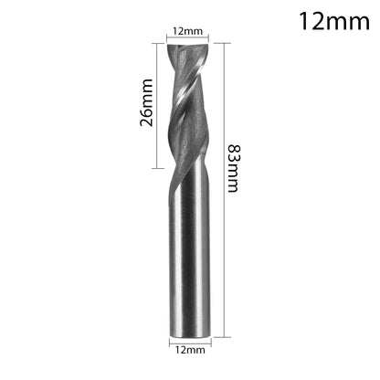 1/5pcs Steel 1-12mm Machine Tool Wood-Cutter Tools Woodworking Drill Bits CNC Straight Shank Milling Cutters Mill Cutter