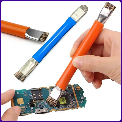Double Head Safe Anti-Static PCB Cleaning Brush Kit for Mobile Phone Repair Motherboard Convenience Tools