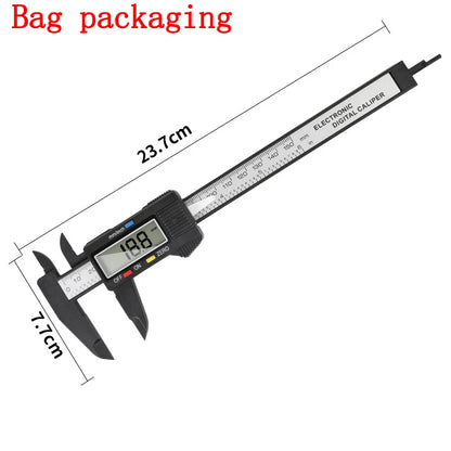 0-150mm Dual Unit Carbon Fiber Digital Vernier Caliper,MM/Inch, Inner&Outer Diameter Measuring Tool for Jewelry and Hardware