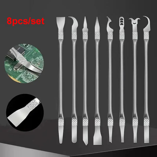 8pcs Multifunctional CPU Pry Knife Mobile Phone Computer Chip Disassembly Electronics Repair Tools
