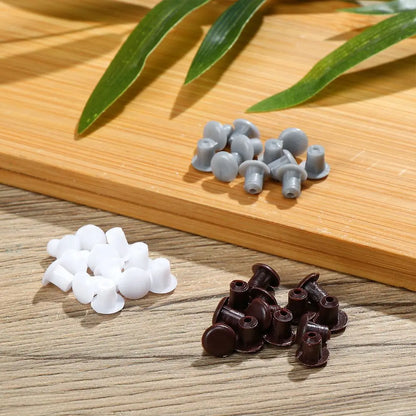 100Pcs Furniture Hole Covers Decor Plastic 5mm Diameter Screw Cap Cabinet Drill Hole Dust Plug Grommet Hardware Fitting