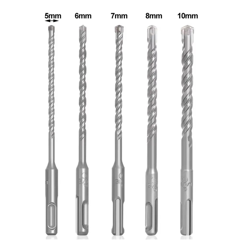 1Pcs 5/6/7/8/10/12mm Concrete SDS Plus Drill Bit 110mm 160mm Cross Tips Electric Hammer Drill Bit 4 Cutters Round Shank