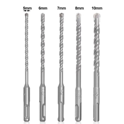 1Pcs 5/6/7/8/10/12mm Concrete SDS Plus Drill Bit 110mm 160mm Cross Tips Electric Hammer Drill Bit 4 Cutters Round Shank