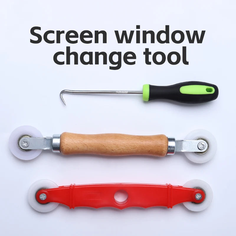 3-Piece Screen Fix Kit - Effortless Door & Window Screen Installation - Durable, Versatile Tools for a Seamless Repair Solution