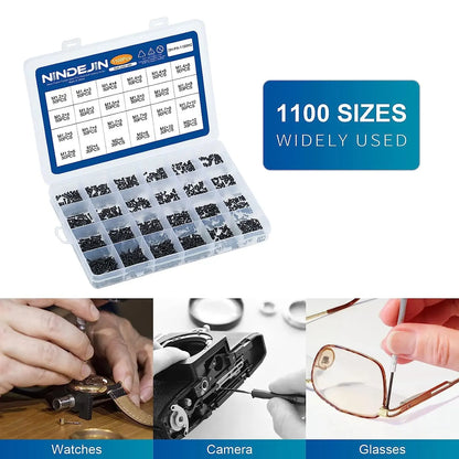 1100pcs Round Pan Head Tapping Screws Set M1.2 M1.4 M1.5 M1.7 M2  Mini Screw laptop computer screw Phillips Screw kit