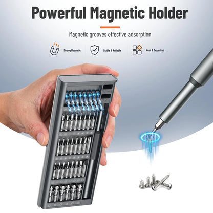 42/80 in 1 Precision Screwdriver Set with Magnetizer/Demagnetizer for Phone Computer Watch Laptop Doorbell Eyeglass  Electronic