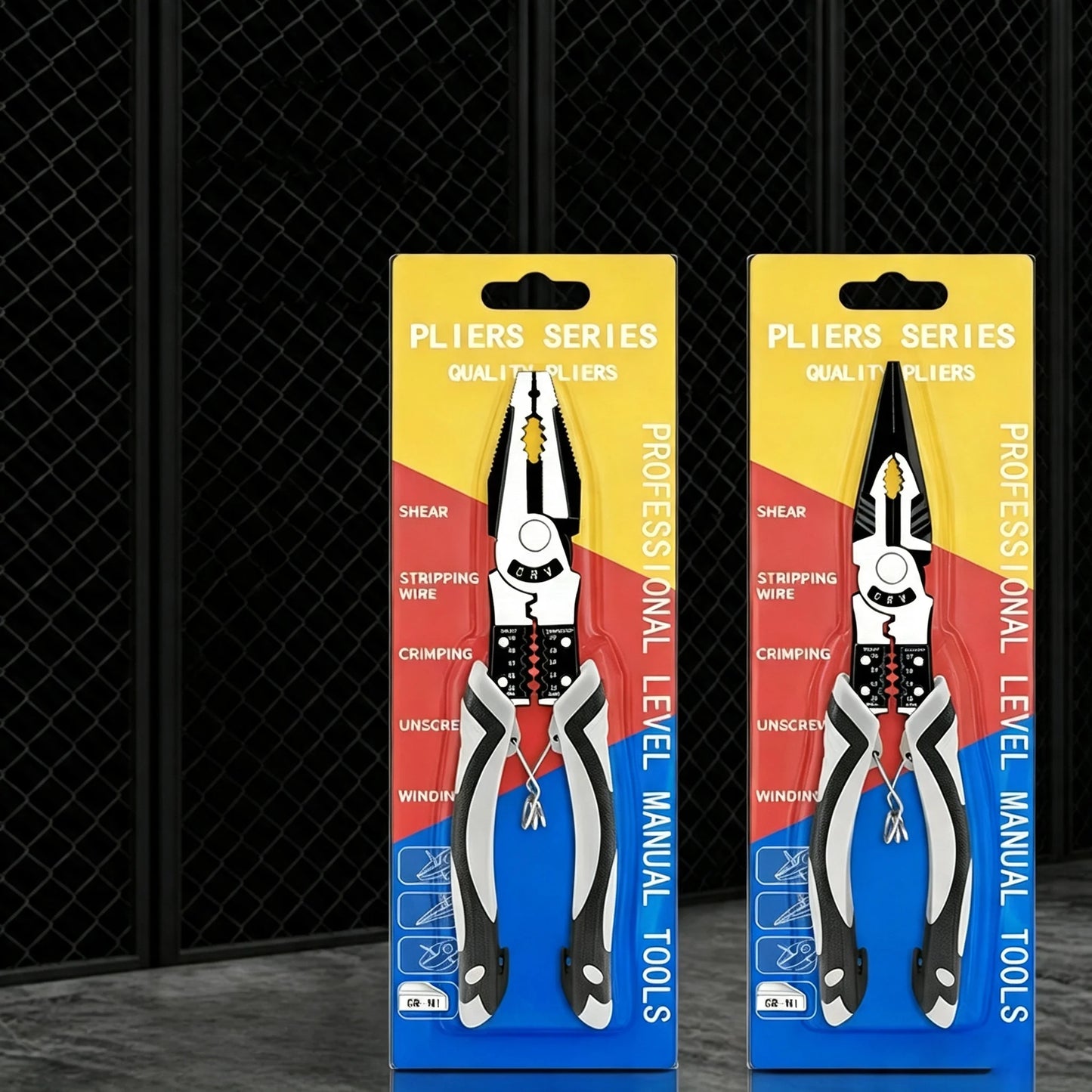9‑in‑1 Multifunctional Pliers Needle nose Diagonal cutting Wire Stripper Crimper Electrician Household Hardware Repair Hand Tool