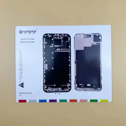 KGX Screw Storage Magnetic Pad Screw Memory Mat For iP X-15 ProMax Storage Screw Memory Positioning Maintenance Work Pad