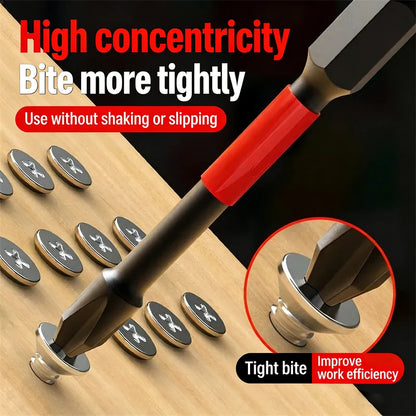 Magnetic Impact Phillips Bit Anti-Slip Impact Long Screwdriver Bit Set Hex Shank Cross Impact Driver Bit for Power Drilling