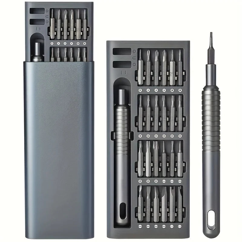 25-in-1 Mini Screwdriver Set with Flathead, Phillips, and Bits - Ideal for Electronics, Mobile Phones, Computers, Glasses, Watch