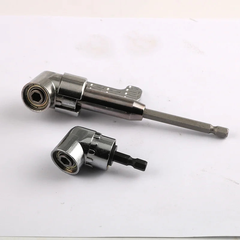 1pc Right Angle Drill 105 Degree Right Angle Driver Angle Extension Power Screwdriver Drill Attachment 1/4inch Hex Bit Drill Bit