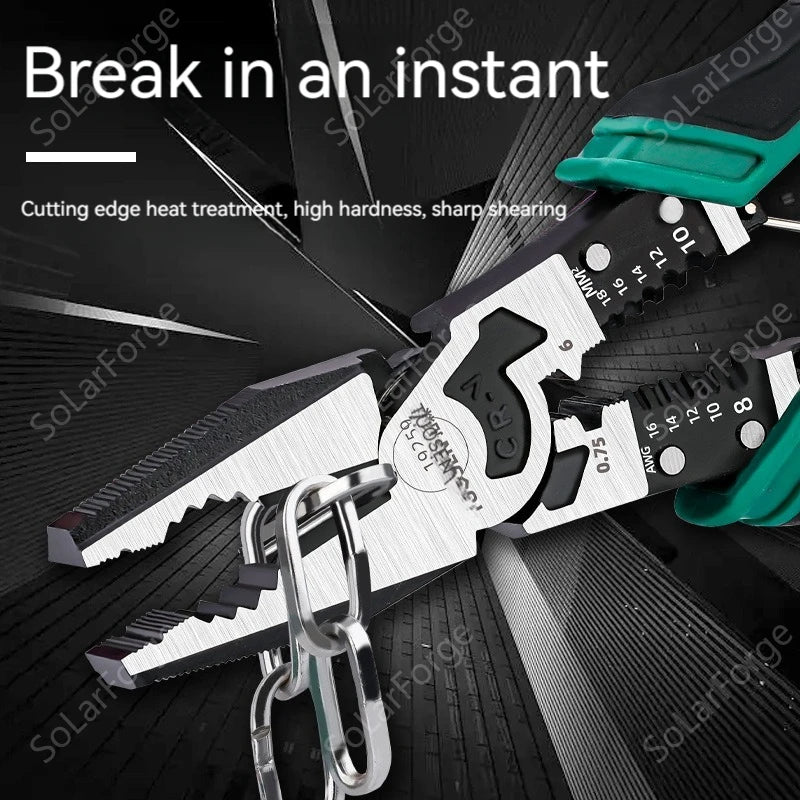 Multifunctional Universal Diagonal Pliers Needle Nose Pliers Hardware Tools Universal Wire Cutters Electrician Wire Pliers Set