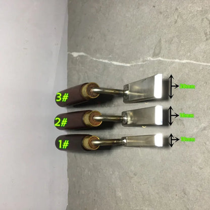 10/16/20mm High Foot Shovel Woodworking Trimming Special Carving Chisel Flat Bottom Gooseneck Shovel Knife Hand Hardware Tools