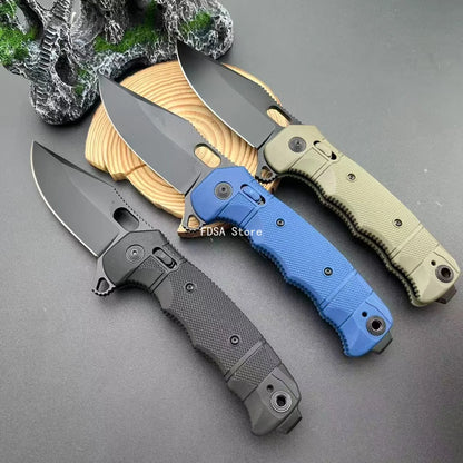 SEAL XR 8Cr13Mov Blade Outdoor Folding Knife Portable Camping Knives High Hardness Hiking Fishing Compact Knife Daily Utility Gear Wilderness Activities Essential Camping Climbing Portable Multitools Nylon Fiber Handle