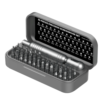55PCS Mini Precision Screwdriver Set Magnetic Repair Tool Kit Torx Hex Phillips Bits for Phone Watch Laptop Electronics DIY Gift