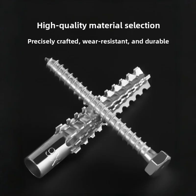 50/100Sets Metal Expansion Tube Self Tapping Screws Sets Drilling Plug Screw for Concrete Wall Anchors Fasteners Bolts Kits