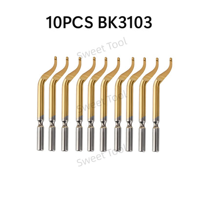 Deburring Tool Metal Handle with 1/10/11 Swivel Blades Burr Removal Reamer Tool for Plastic Metal Copper PVC Resin 3D Printing