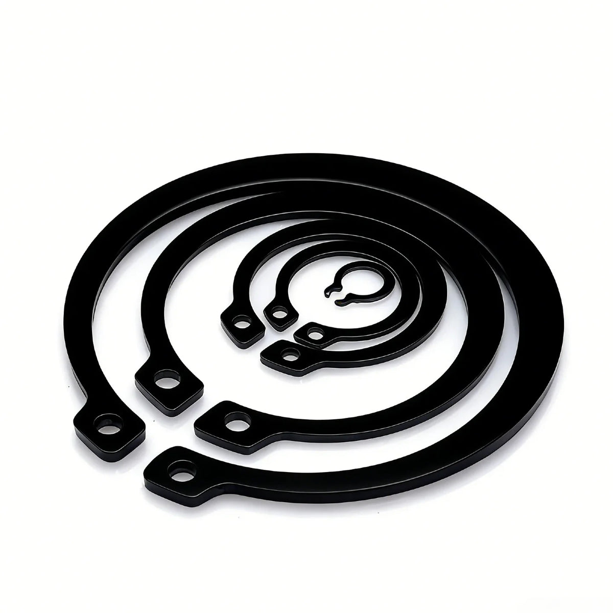 285/392/449Pcs M3-M25 Black Alloy Steel C Clip External Circlip Set Snap Ring Retaining Ring for Shaft Bearing Hardware