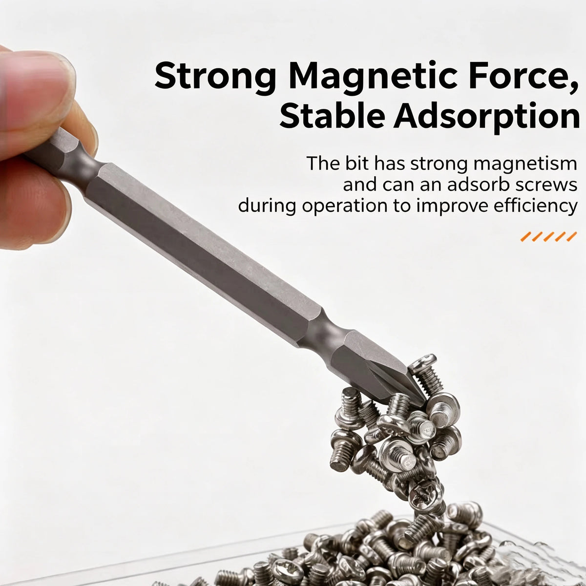 Premium S2 Alloy Steel 2-in-1 Screwdriver Bits High Hardness Strong Magnetic Cross Slotted Bit Set for Home & Car Repair