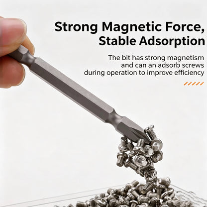Premium S2 Alloy Steel 2-in-1 Screwdriver Bits High Hardness Strong Magnetic Cross Slotted Bit Set for Home & Car Repair