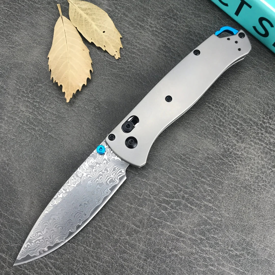BM 535 TC4 Bugout AXIS Folding Knife D2 Blade TC4 Titanium Alloy Handle Outdoor Hunting Camping Knives Safety Pocket EDC Tools