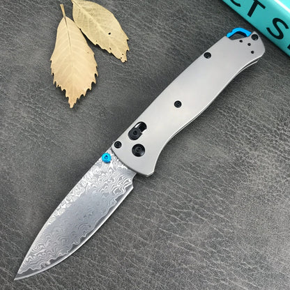 BM 535 TC4 Bugout AXIS Folding Knife D2 Blade TC4 Titanium Alloy Handle Outdoor Hunting Camping Knives Safety Pocket EDC Tools