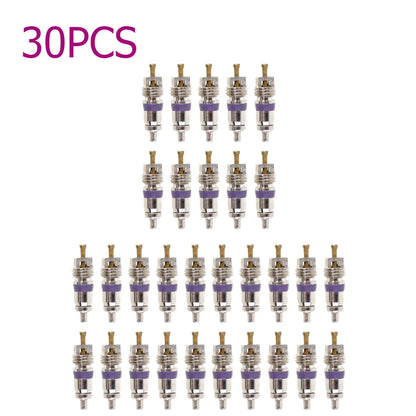 100-10pcs Copper R134a Car A/C Air Conditioning Valve Cores Automobile Universal Exterior Repair Components A/C Valve Cores