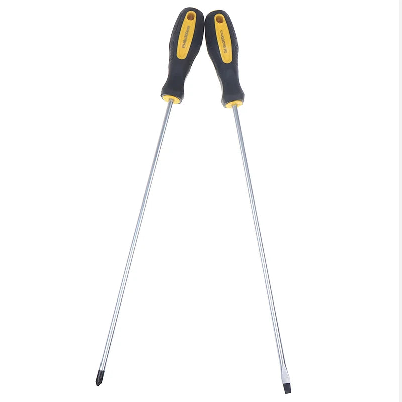 Long Handle Screwdriver Slotted Cross Head Magnetic Screwdriver Bits Anti Slip Manual Tools Screw Driver Bolt DriverHot