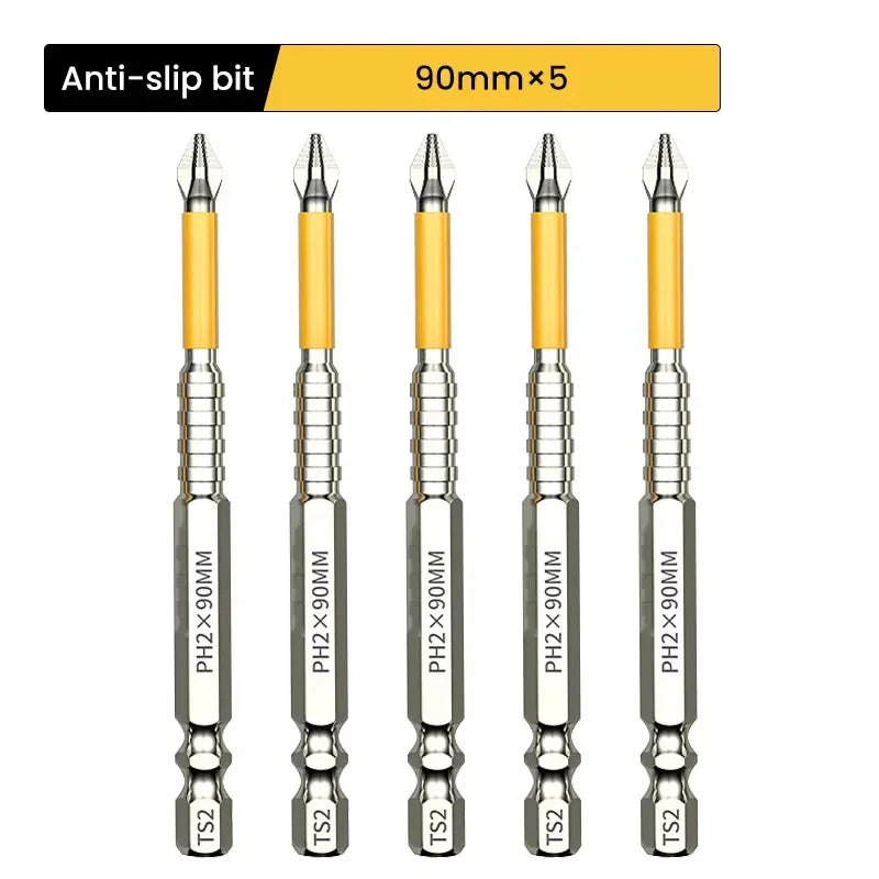 Non-slip PH2 Magnetic Batch Head Cross Screwdriver Hardness Drill Bit Screw Driver Hand Tools 25/50/65/70/90/150mm