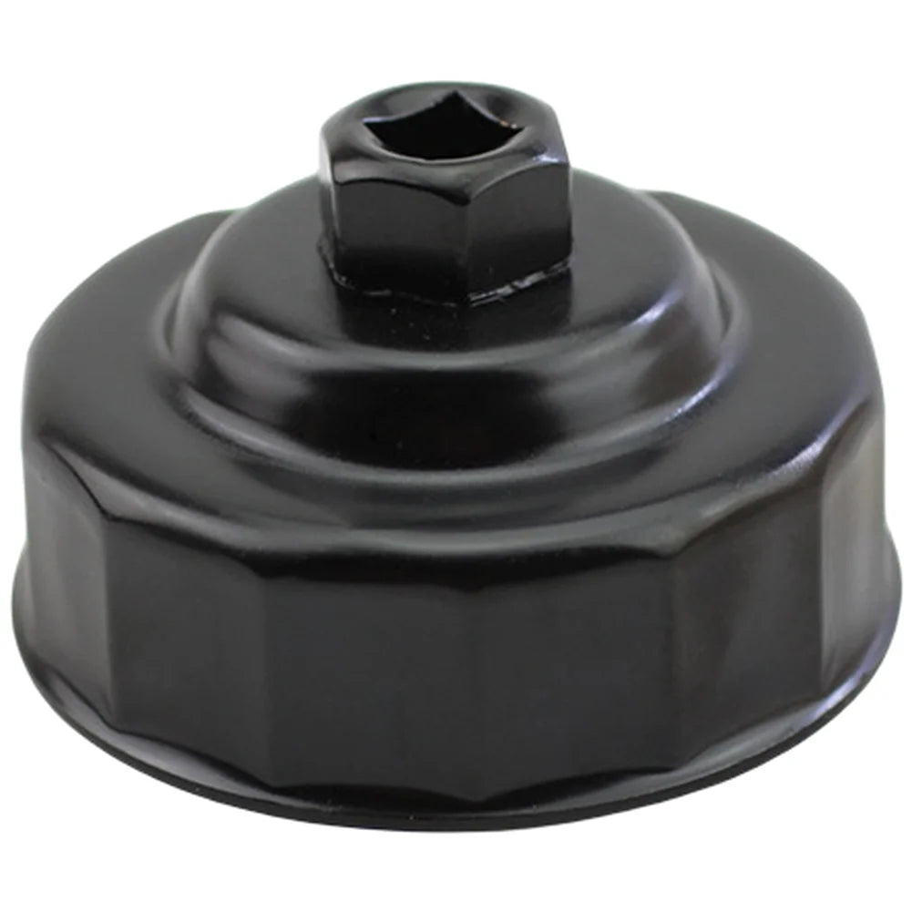 76mm Oil Filter Cap Wrench Removal Tool Socket Style 14 Flutes Carbon Steel Non Slip Grip Tool