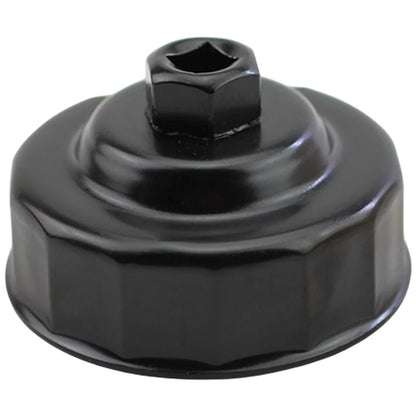 76mm Oil Filter Cap Wrench Removal Tool Socket Style 14 Flutes Carbon Steel Non Slip Grip Tool