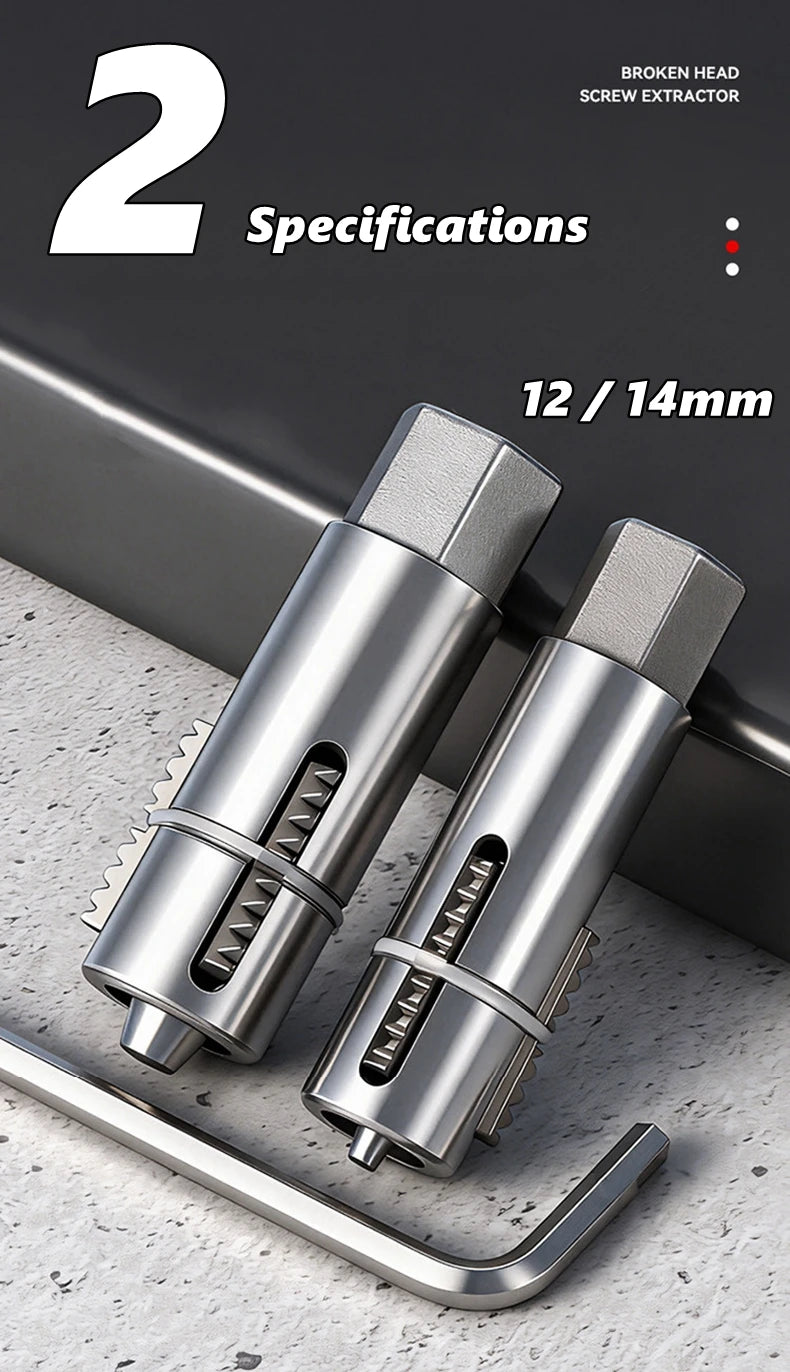 Faucet Angle Valves Broken Wire Extractor Set Damage Screw Extractor Remover For Plumbing Maintenance Pipe Thread Extractors