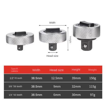 Mini Ratchet Wrench Portable 1/4' 3/8' 1/2' Drive Small Quick Release Socket Set Steel Palm Finger Reversible Two-Way Square Too