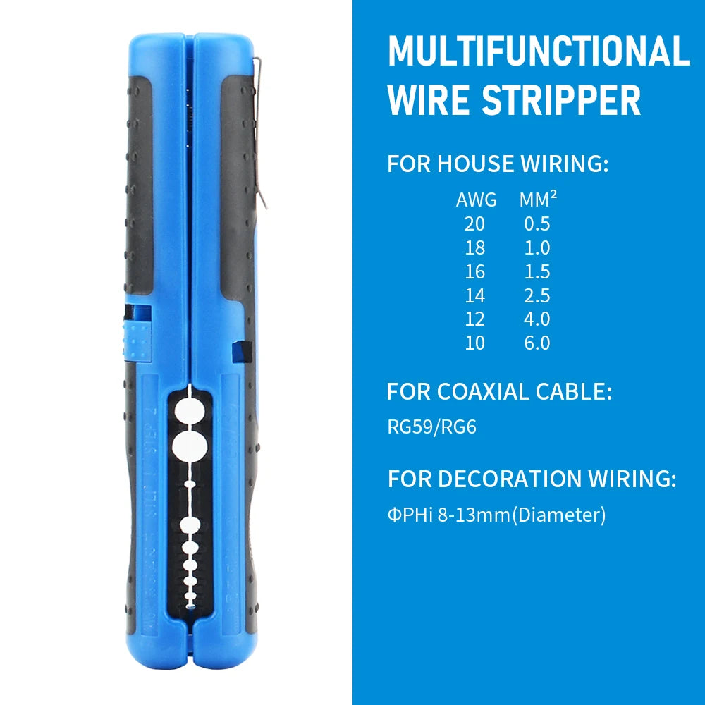 TINSOL Cable Wire Stripper Cutter Pliers Multifunctional Portable Antiskid Handle Hand Tool Hardware Tool Strip Pen Clip for Use