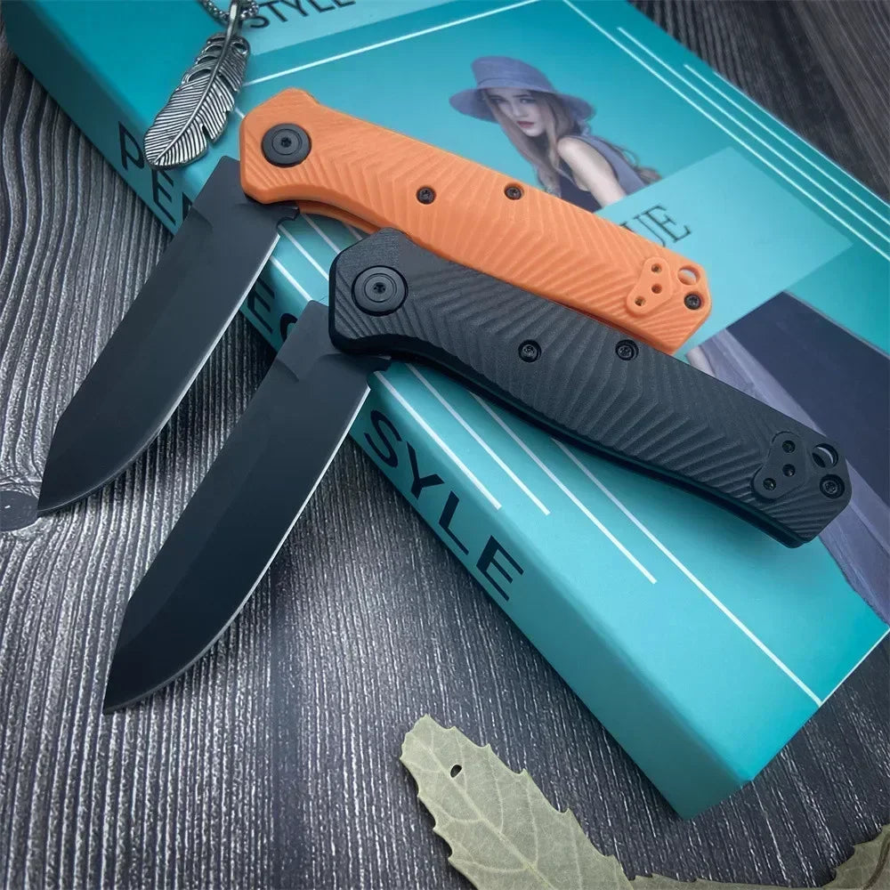 8551 Folding Knife, 3.30-inch S90V Blade, Nylon Woven Handle—EDC, Hiking, Adventure, Cutting, Multi-Purpose, Trekking Tool, Gift, Pocket Jungle Outdoor Knife