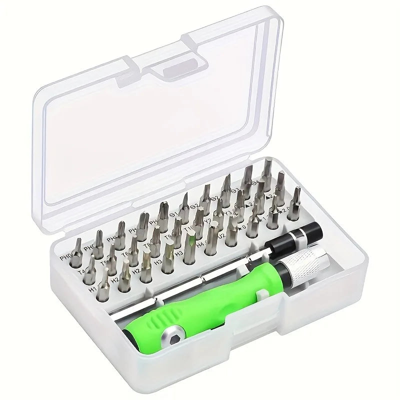 32 in 1 Multi-functional Screwdriver Kit Screwdrivers,Ideal for Fixing Furniture, Mobile Devices, Computers,Small Repair Tasks